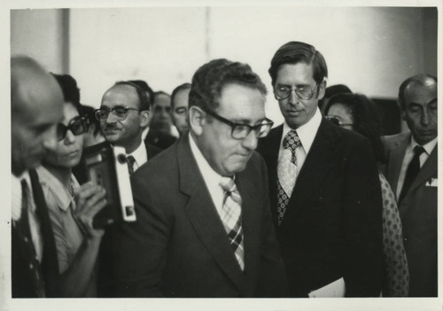 Henry Kissinger with James Robinson and Pahor Labib at the Coptic Museum