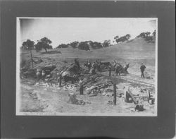 Train wreck near Ignacio, California, about 1924