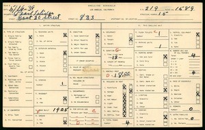 WPA household census for 823 EAST 20TH STREET, Los Angeles