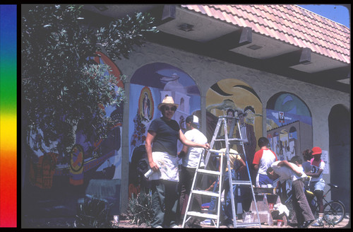 Painting Mesa Barrio Mural