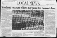 Steelhead recovery efforts may yank Ben Lomond dam