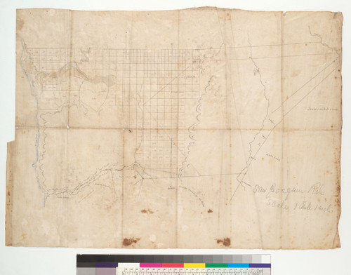 Manuscript map of Rancho San Joaquin