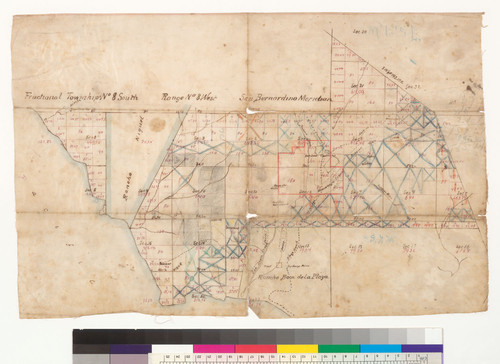 Manuscript map of lands around San Juan Capistrano