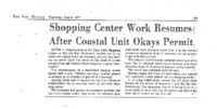 Shopping Center Work Resumes After Coastal Unit Okays Permit