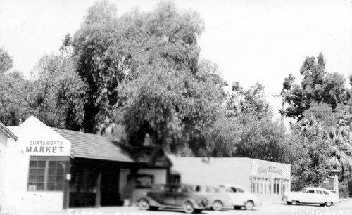 Chatsworth business district, 1949