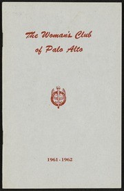 67th Annual Announcement of the Woman's Club of Palo Alto: 1961-1962