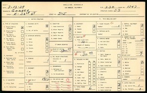 WPA household census for 515 EAST 33RD STREET, Los Angeles