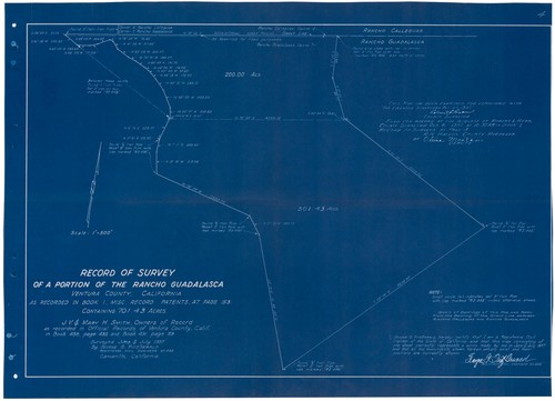 Survey of a Portion of Rancho Guadalasca
