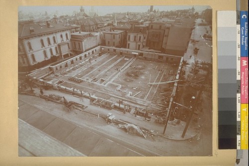 28. San Francisco Scenes: (1) Buildings and Streets Before the Earthquake and Fire of April 1906; (2) Construction Views After the Calamity