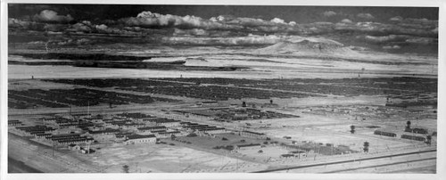 Aerial view of Tule Lake Relocation Center