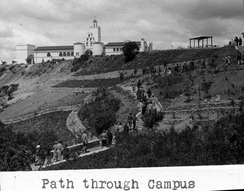 Path through campus