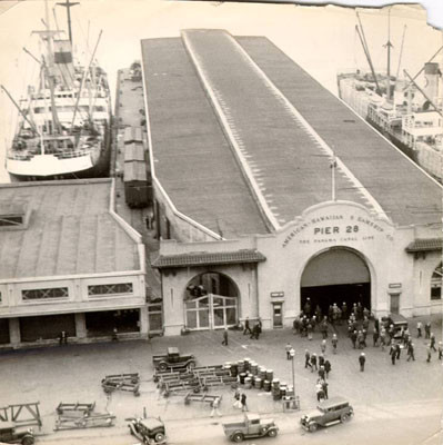 [American-Hawaiian Steamship Company building at Pier 28]