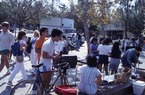 Students barbecuing