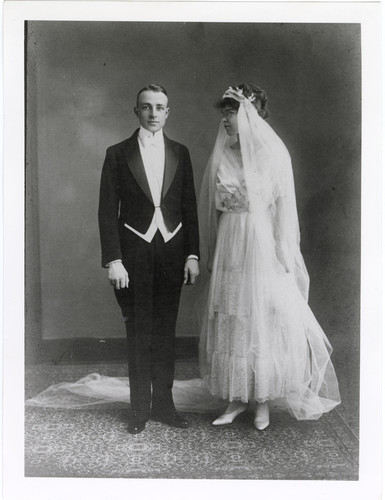 Fred W. Smith and Grace Hobson Wedding Portrait