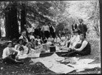 Picnic in Blithedale Canyon, circa 1900