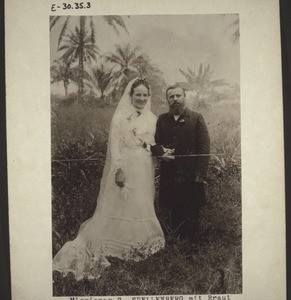 Missionar G. Spellenberg mit Braut