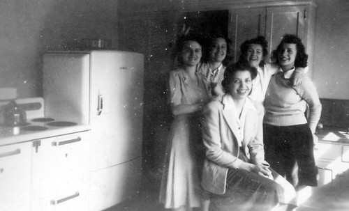 Students in a kitchen