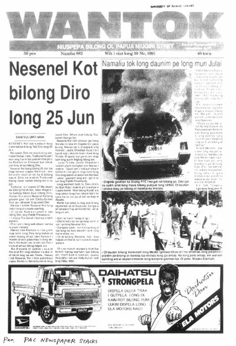 Wantok Niuspepa--Issue No. 0882 (May 30, 1991)