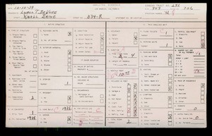 WPA household census for 334 KNOLL DR, Los Angeles County