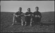 Three men sitting on the Dipsea Trail