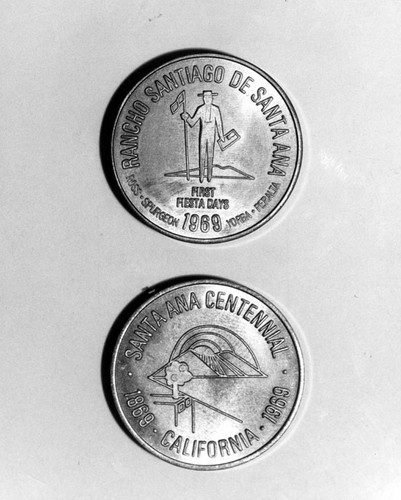 Commemorative Santa Ana Centennial Coin of 1969