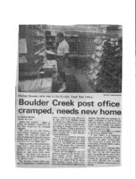 Boulder Creek post office cramped, needs new home