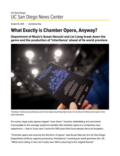 What Exactly is Chamber Opera, Anyway?
