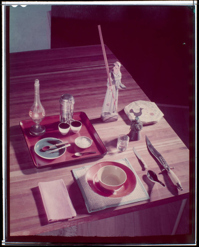 Girard, Alexander, residence. Tableware