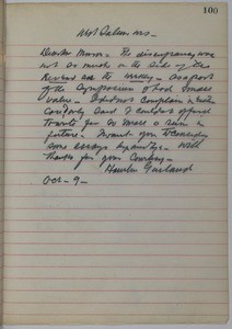 Hamlin Garland, letter, 1902-10-09, to David Alexander Munro