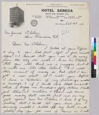 Letter from S. Tilden Daken to James D. Phelan