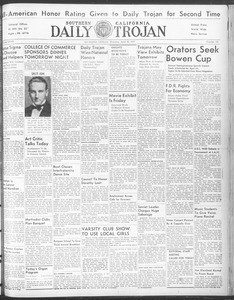 Daily Trojan, Vol. 28, No. 121, April 22, 1937