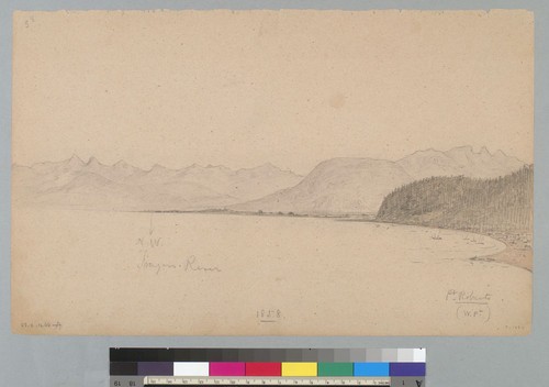 [Bay with mouth of Frazier River and Point Roberts, Washington]