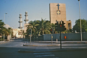Den Nationale Evangeliske Kirke i hovedstaden Manama, Bahrain, Den Arabiske Golf