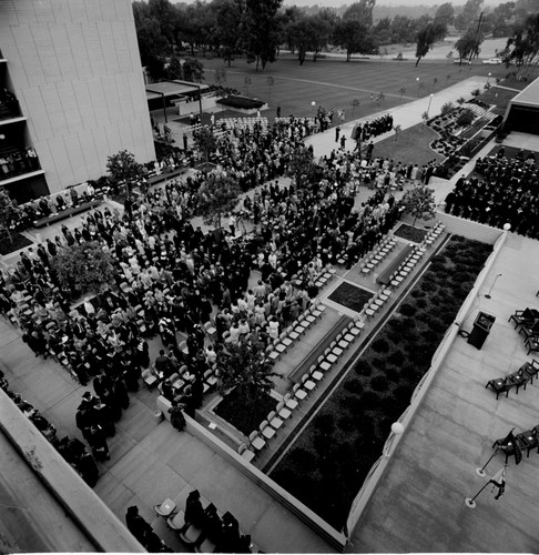 View from audience, at installation of John S. Galbraith as UCSD Chancellor, November 5, 1965