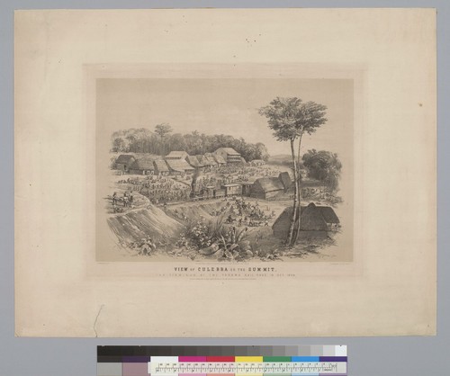 View of Culebra or the Summit, the terminus of the Panama Railroad in Dec[ember] 1854