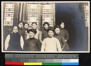 Female students from Ginling College, Nanjing, Jiangsu, China, ca.1915