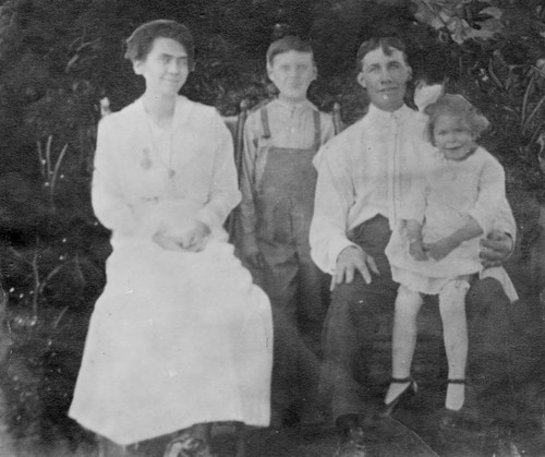 Portrait of May and Oscar Kroninger with Raymond and Mary