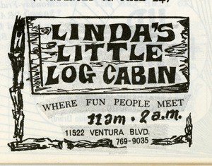 Linda's Little Log Cabin advertisement