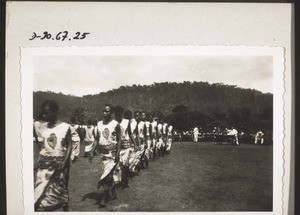 Childrens' Sunday in Agogo. The Girls' School during the collection