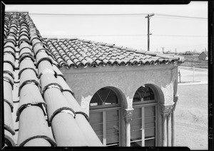 Tile on roof of Fairburn Avenue School, Los Angeles, CA, 1927