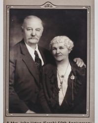 Portrait of John Urton's and Sarah Urton's 50th Anniversary, 1932