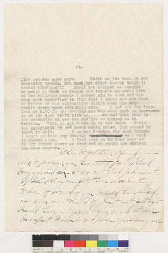 Letter, April 21, 1906