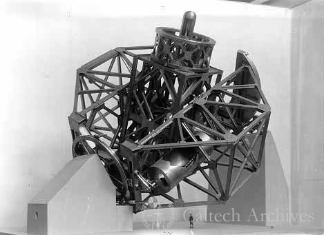 Edgar-Serrurier-Porter model of frame-yoke, close-up with scale person from SE