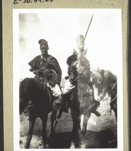 Fulani herdsmen on horseback, skilled riders