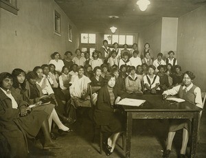 Interior of the Twelfth Street "Colored Branch" of the YWCA, Los Angeles, 1928
