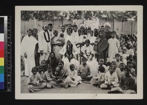 Christian wedding celebration, Andhra Pradesh, India, ca. 1910-1920