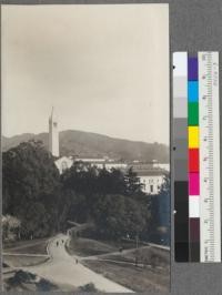 View from the roof of Hilgard Hall to the Berkeley Hills, April 1918