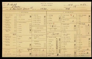WPA household census for 1430 S BONNIE BRAE, Los Angeles