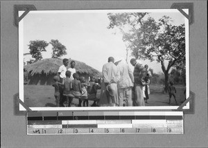 Inspection of a school in the Inamwanga area, Tanzania, ca.1929-1930
