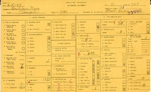 WPA household census for 731 W TEMPLE ST, Los Angeles